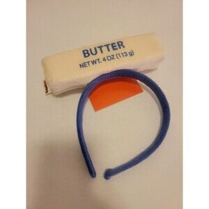 Butter Headband Fun Novelty Yellow Blue Onesize Fits Most New Great For Festival